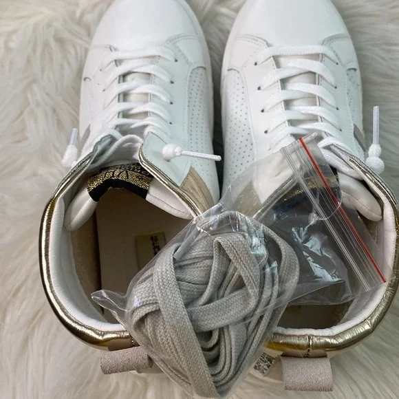 Vintage Havana Val High White/Gold/Silver Glitter High Top Shoes size 8.5 - Picture 6 of 10